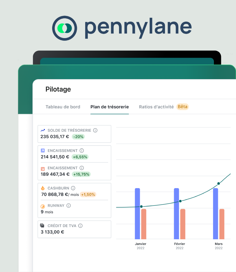Pennylane, pilotage de trésorerie en temps réel
